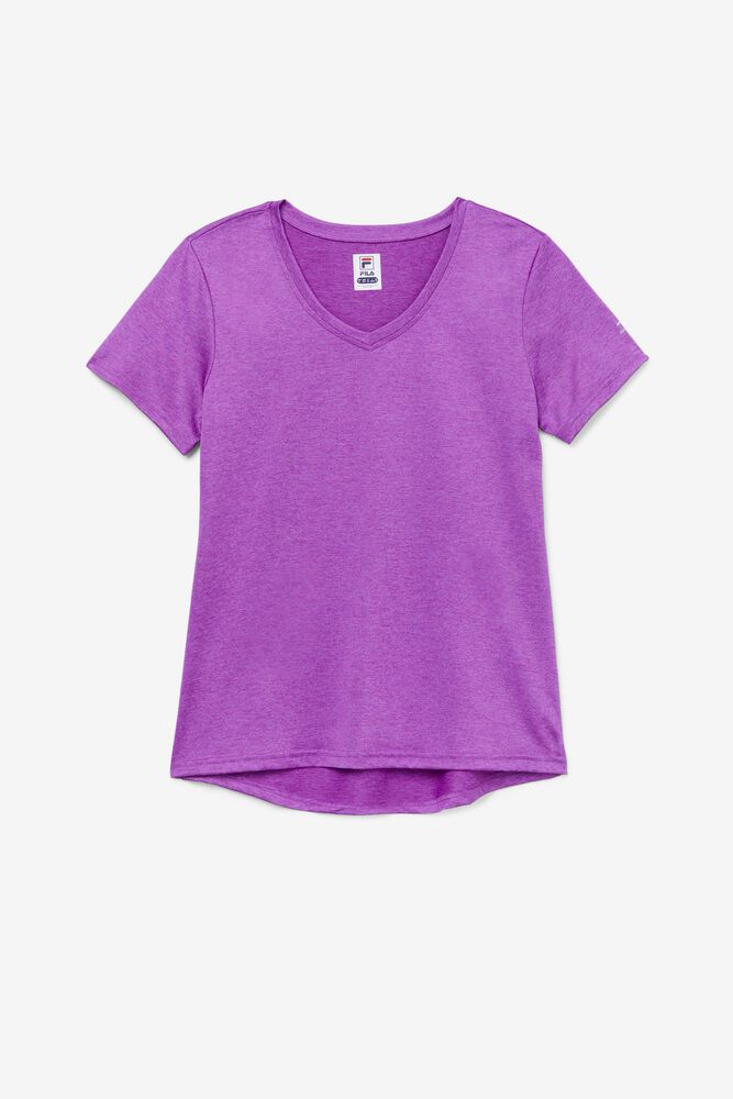 Tricou Fila Dama Violet Pickleball Silky V-Neck XKSB-54970